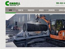Tablet Screenshot of cembell.com
